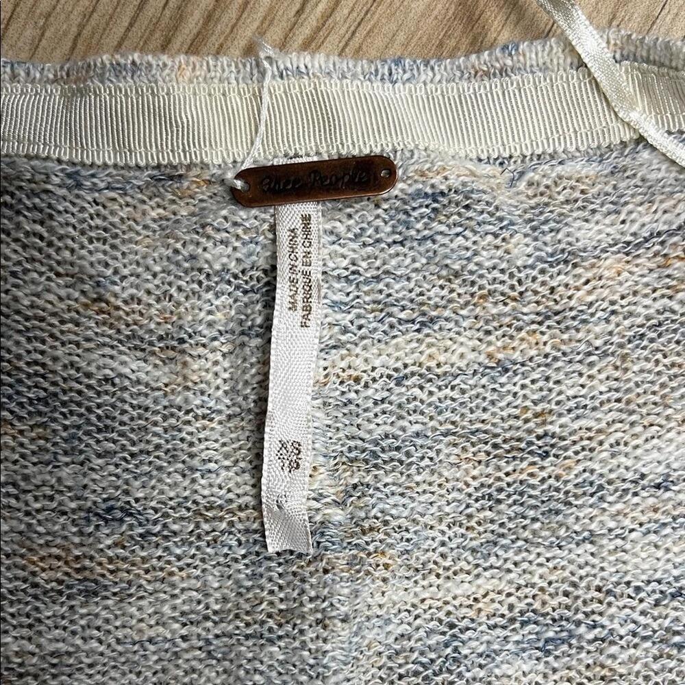 Free People Light Gray Cardigan Sweater - Picture 4 of 5